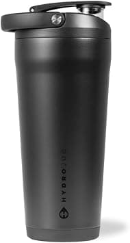 HydroJug 24 oz New Stainless Steel Shaker – Insulated, Leakproof, BPA-Free with Silent Mixing Grate – No Clumps, No Noise – Premium Shaker for Fitness, Sports & Everyday Use, Black on Amazon.ae - Price Tracker