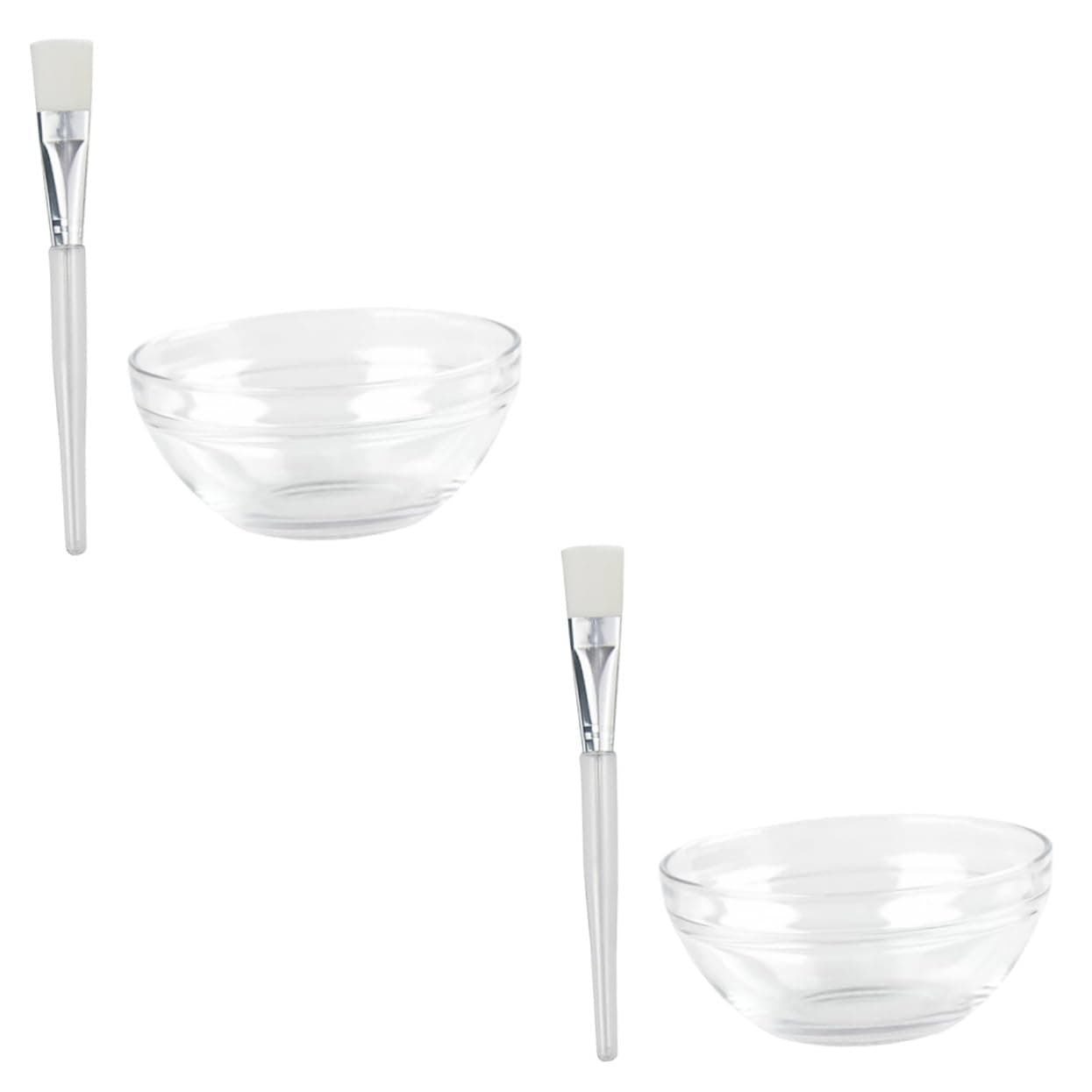 FRCOLOR Facial Mask Mixing Bowl Set with Soft Face Mask Brush and Silicone Spatula for Diy Face at Home Reusable Easy to Clean Portable Beauty Tool Kit on Amazon.ae - Price Tracker