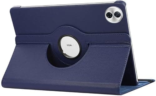 Gruattreay Case Compatible with Honor Pad 10 12.1 Inch (2025) HEY3-W00/HEY3-W10, PU Leather Cover Sleep Wake Function 360 Rotating Stand Protective Shell (Dark Blue) on Amazon.ae - Price Tracker