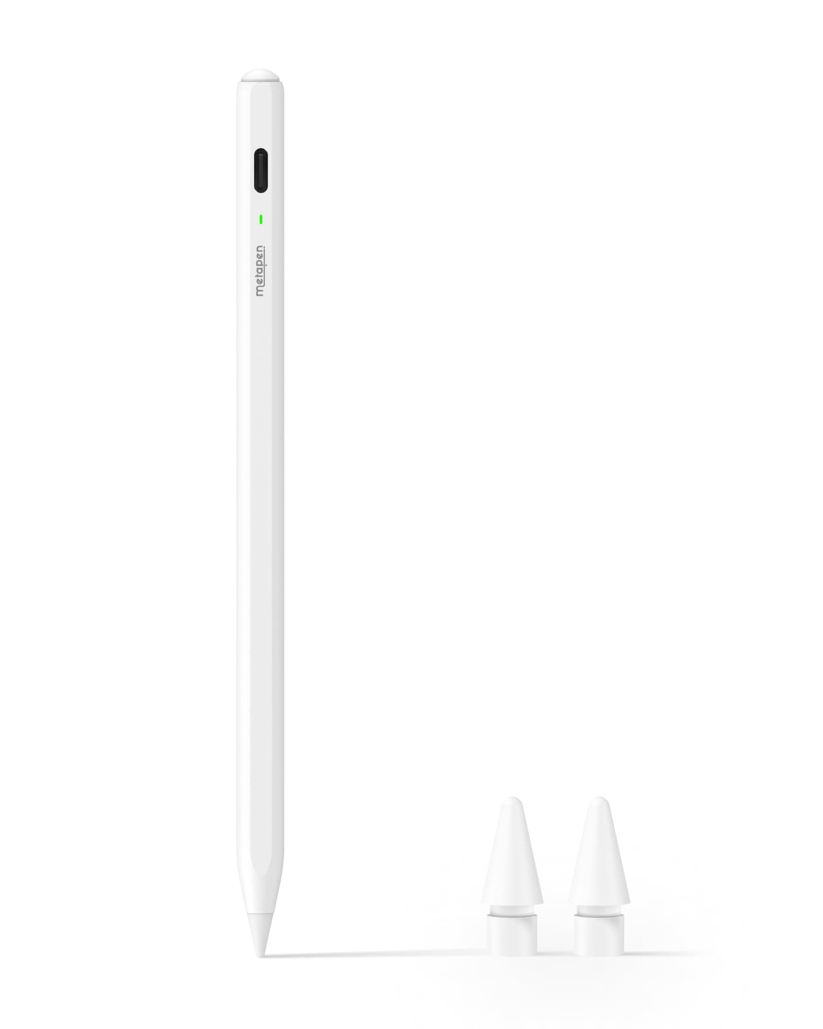 Metapen Pencil Air8 for Apple iPad 2018-2025، (عمر بطارية 20 ساعة)، شحن سريع خلال دقيقتين، قلم ايباد عالي الدقة لأجهزة iPad 11 A16/10/9/8/7/6th Gen، Pro 12.9/11/13 Inch M4، Air 3/4/5/M2/M3 (أبيض) on Amazon.ae - Price Tracker