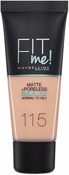 Maybelline New York Fit Me Matte Foundation Refines Pores Shade 115 Ivory,30 ml (Pack of 1) on Amazon.ae - Price Tracker