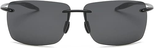 Rimless Polarized Sports Sunglasses for Men Women Driving Running Fishing Golf 100% UV Blocking Glasses Mirror Lens Shades on Amazon.ae - Price Tracker
