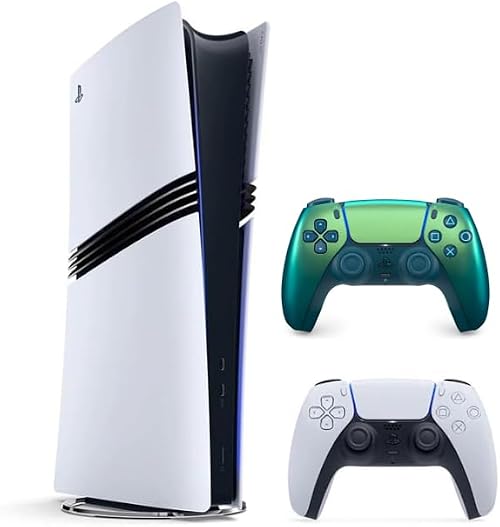 Sony PlayStation 5 PRO Digital Console with Extra DualSense Wireless Controller Chroma Teal - International Version on Amazon - Best Deal Finder