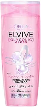 L’Oreal Paris Elvive Glycolic Gloss Shampoo, 3% Gloss Complex with [Glycolic Acid], 400 ml on Amazon.ae - Price Tracker