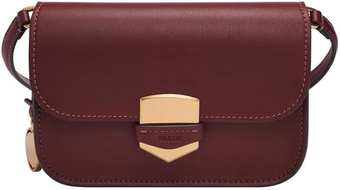 Fossil Women's Lennox Leather Large or Small Flap Crossbody Purse Handbag For Women on Amazon.ae - Price Tracker