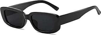 Retro Rectangle Sunglasses Women and Men Vintage Small Square Sun Glasses Protection Glasse, UV400 Protection Glasse, Vintage Driving Glasses 90’s Fashion Narrow Square Frame on Amazon.ae - Price Tracker
