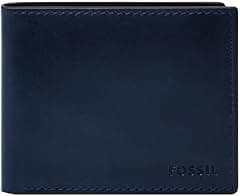 Fossil Men's Derrick RFID-Blocking Leather Bifold Wallet with Flip ID Window for Men - Amazon.ae Price Tracker