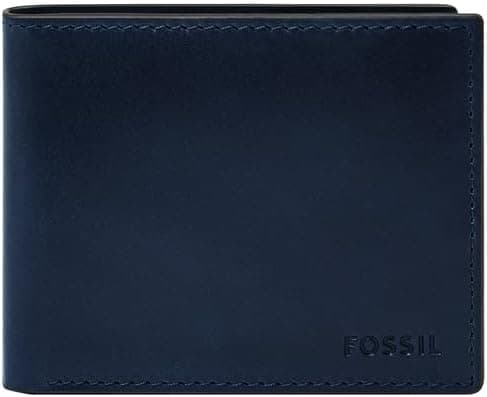 Fossil Men's Derrick RFID-Blocking Leather Bifold Wallet with Flip ID Window for Men on Amazon.ae - Price Tracker