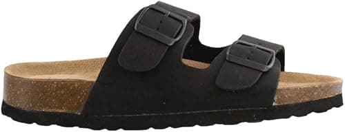 CUSHIONAIRE Lane Cork Footbed Sandals for Women – Comfortable Double Buckle Slip-On with Genuine Suede Footbed & Arch Support Slides for Women Footwear on Amazon.ae - Price Tracker