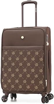 DKNY STREET CRED Hardside Spinner Luggage On Wheels, Ultra Lightweight ABS, 4 Double Wheels with TSA Lock (BROWN, 28 INCH) on Amazon.ae - Price Tracker
