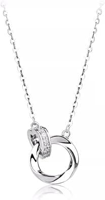 Crystal Mobius band 925 Sterling Silver Pendant Necklace for Women Gift Packing J.Rosée Fashion Jewelry JR-1115 - Amazon.ae Price Tracker