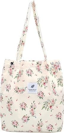 Corduroy Tote Bag for Women, Large Capacity Shoulder Handbag with Zipper, Casual Crossbody Work & Travel Purse, Lightweight Corduroy Shopping Bag, Everyday Satchel for School, Office, Outings on Amazon.ae - Price Tracker
