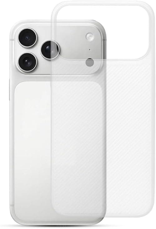 MARGOUN for iPhone 17 Pro Max Case Air Skin Line with Bumper All Around Full Protection Ultra Slim 0.3mm Thickness 4g Feather Weight (White, iP 17 PM) على Amazon.ae - متتبع الأسعار