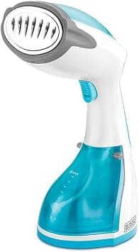 BLACK+DECKER Handheld Fabric Steamer with Steam Jet Button and Lint Remover 1200W 260ml White/Blue HST1200-B5 على Amazon.ae - متتبع الأسعار