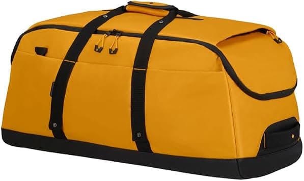 Samsonite Paradiver Duffle Bag L Yellow|Reflective Pattern|Spacious Interior|Water Repellent Material|Recyclex Material Technology - 2 Years International Warranty on Amazon - Best Deal Finder