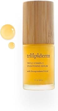 Trilipiderm Triple Vitamin C Serum W/Hyaluronic Acid & Encapsulating Gold, Skin Firming Moisturizer for Anti Aging Skincare Routine, Minimizes Fine Lines, Boost Collagen & Evens Skin Tone - Best Deal Finder