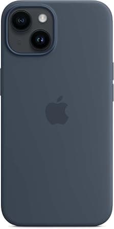 Apple iPhone 14 Silicone Case with MagSafe - Storm Blue ​​​​​​​ - متتبع أسعار Amazon.sa