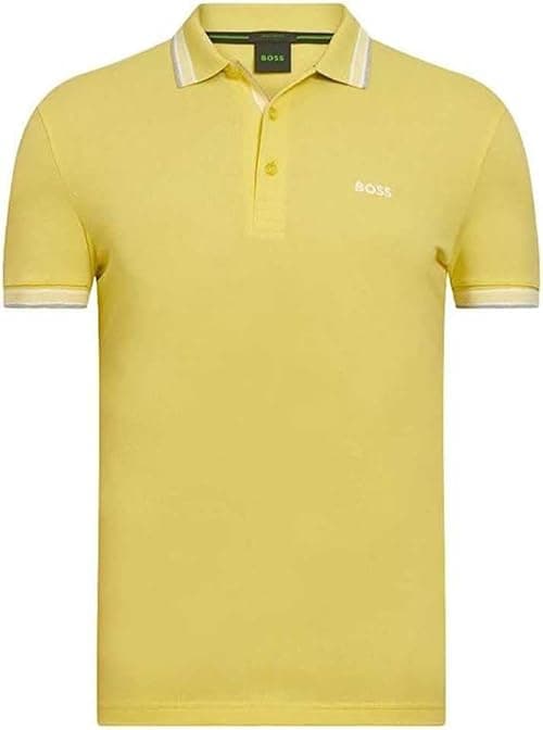 Boss Mens Paddy Organic-Cotton Polo Shirt With Contrast Logo Details on Amazon.ae - Price Tracker