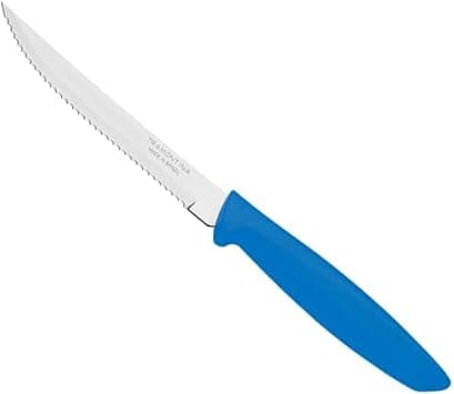 Tramontina Plenus 5 Inches Steak and Fruit Knife with Stainless Steel Blade and Blue Polypropylene Handle على Amazon.ae - متتبع الأسعار
