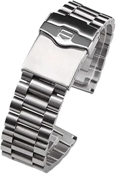 20mm 22mm Stainless Steel Watchband Fit for TAG heuer F1 Watch Strap Flat End Push Button Deployment buckle Men's Bracelet - Amazon.ae Price Tracker