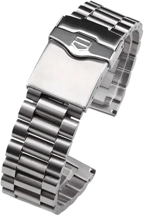20mm 22mm Stainless Steel Watchband Fit for TAG heuer F1 Watch Strap Flat End Push Button Deployment buckle Men's Bracelet on Amazon.ae - Price Tracker