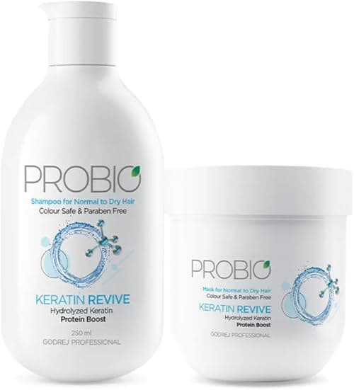Godrej Professional Probio Keratin Revive Shampoo 250ML & Revive Mask 200GM (Combo) on Amazon.ae - Price Tracker
