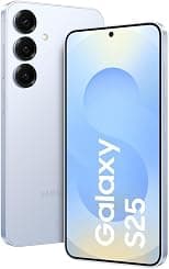 سامسونج جوال جالكسي S25 SM-S931B ثنائي شرائح الاتصال بذاكرة روم 256GB وذاكرة RAM 12GB (جي اس ام فقط | بدون سي دي ام ايه) هاتف ذكي 5G مفتوح من المصنع (ازرق ثلجي) - اصدار عالمي - متتبع أسعار Amazon.sa