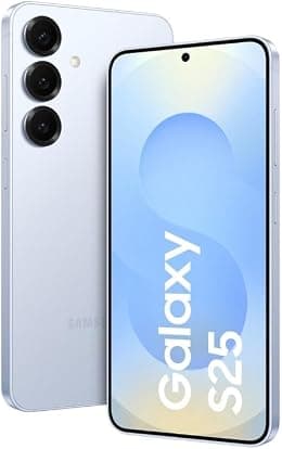 سامسونج جوال جالكسي S25 SM-S931B ثنائي شرائح الاتصال بذاكرة روم 256GB وذاكرة RAM 12GB (جي اس ام فقط | بدون سي دي ام ايه) هاتف ذكي 5G مفتوح من المصنع (ازرق ثلجي) - اصدار عالمي - متتبع أسعار Amazon.sa