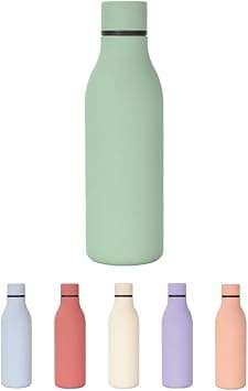 Insulated Sports Water Bottle, 550ML/19oz Double Layer Stainless Steel Vacuum Sports Water Bottle for Cold or Hot Drinks, Leak-Proof Travel Thermal Flask for Gym Camping School (Matt - Sage Green) on Amazon - Best Deal Finder