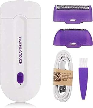 Finishing Touch Electric Rechargeable Mini Facial Hair Remover Epilator Machine For Women and Men| Painless All Body Cordless Hair Removal Shaver for Upper Lips, Chin & Cheeks (White) on Amazon.ae - Price Tracker
