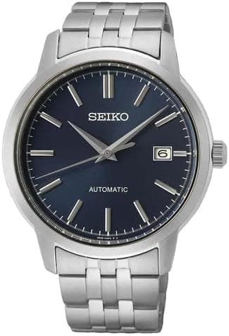 Seiko Men's Blue Dial Silver Stainless Steel Band Automatic Watch, Automatic Watch on Amazon.ae - Price Tracker