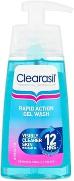 Clearasil Exfoliating Face Wash, 150ml, Salicylic Acid Gel, Acne Wash, Blemish Treatment, Face Wash for Sensitive Skin, Oil Control, Works Fast, Reduces Redness, Spot Treatments, Skin Care - Best Deal Finder