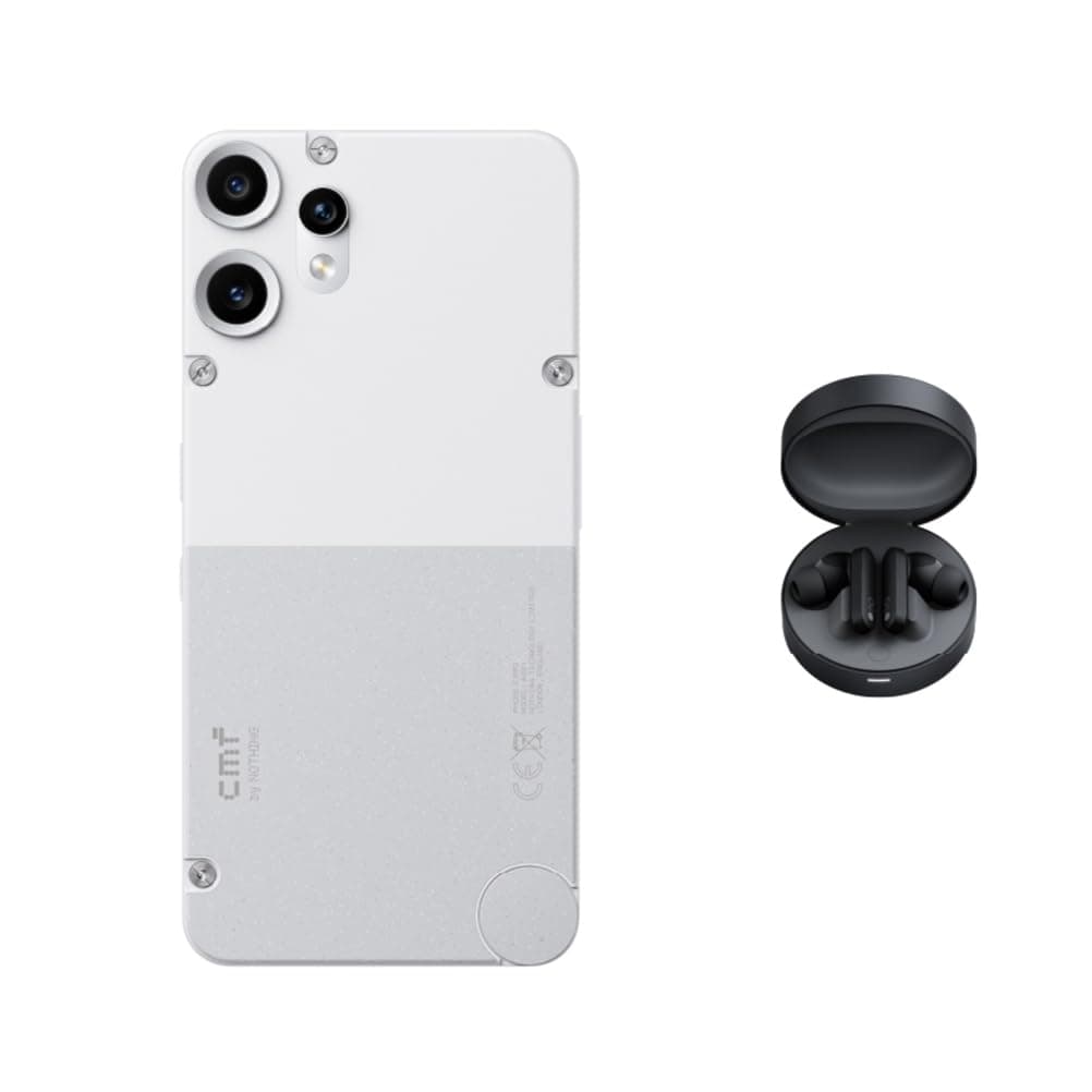 CMF Phone 2 Pro 8GB 256GB WHITE, MediaTek Dimensity 7300 Pro 5G, Dual SIM, AMOLED LTPS flexible, screen size 6.77", 1080 x 2392, Three cameras Back camera is 50+50+8MP, Front 16MP WHITE + Buds Pro on Amazon.ae - Price Tracker