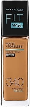 Maybelline New York Liquid Foundation, Matte Finish, With SPF, Absorbs Oil, Fit Me Matte + Poreless, 340 Cappucino, 30 ml on Amazon.ae - Price Tracker