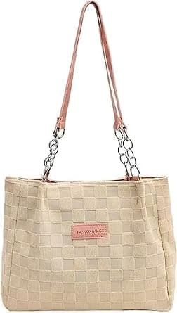 Retro Leather Tote Bag for Women - Extra Large Capacity PU Shoulder Bag, Stylish Durable Handbag for Daily College Use, Office Commute & Travel on Amazon.ae - Price Tracker