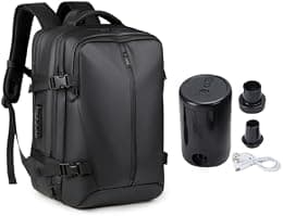 Air Vacuum Backpack with Pump, Seal Air Packing Vacuum System Compression, Laptop Backpacks with Lock, Expandable Backpack, for Travel Camping Business - Best Deal Finder