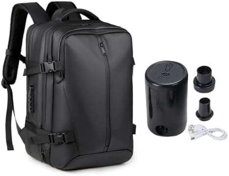 Air Vacuum Backpack with Pump, Seal Air Packing Vacuum System Compression, Laptop Backpacks with Lock, Expandable Backpack, for Travel Camping Business on Amazon.ae - Price Tracker