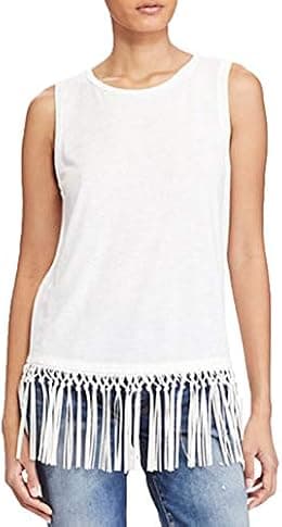 Polo Ralph Lauren Women's Medium Fringe Knit Top - Best Deal Finder
