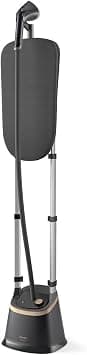 Versuni Philips EasyTouch Stand Steamer - 2000W, 40 g/min Continuous Steam, 3 Steam Settings, 2L Water Tank, Easy Rinse Descaling, Large Steam Plate, Black (STE3170/80) على Amazon.ae - متتبع الأسعار
