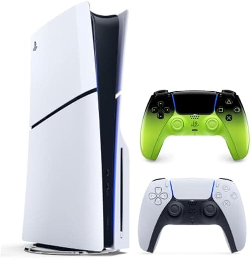 Sony PlayStation 5 Slim Disc Console with Extra DualSense Wireless Controller Remix Green - International Version on Amazon.ae - Price Tracker