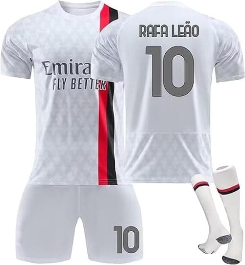 Kit for Adult/Children,Home Away Soccer Milan Jerseys New Unisex Activewear Football Kits Boys' Football Training Shirts Shorts and Socks Sportswear Tracksuit on Amazon.ae - Price Tracker