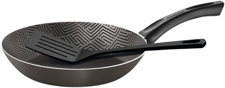 Tramontina Paris Aluminum Frying Pan with Interior and Exterior Starflon Max Lead Nonstick Coating with a Nylon Spatula, 20 cm 0.8 L على Amazon.ae - متتبع الأسعار
