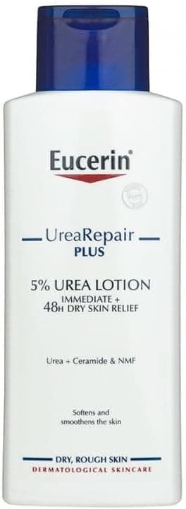 Eucerin UreaRepair Plus 5% Urea Body Lotion with Ceramide, Immediate 48-Hour Relief for Dry Skin, Daily Body Moisturizer for Dry and Dehydrated Skin, Suitable for Mature & Diabetic Skin, 250ml on Amazon.ae - Price Tracker