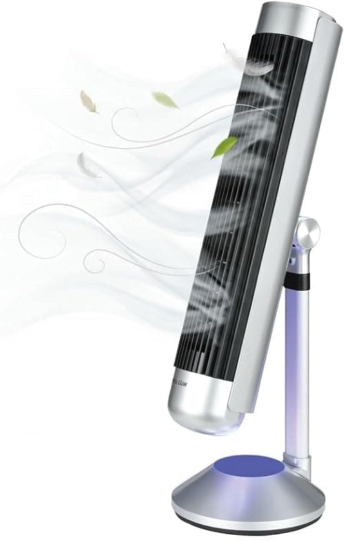 Green Lion Breeze Tower Fan with Remote Control, Silent 6-Speed Fan Plus Swing Function, 50W Power, 9H Timer, 5-Mode Light, Slim Design, Cool & Clean Air, Suitable for Home or Office on Amazon.ae - Price Tracker