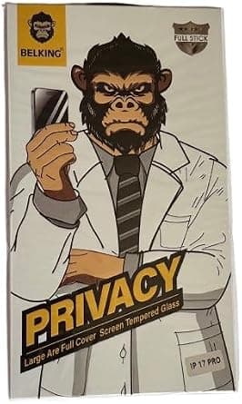 Privacy Screen Protector for iPhone 16 & 17 Pro, ProMax, Tempered Glass, Clear, Full Coverage, Waterproof, Anti-Dust Protection (IPhone 16 ProMax) on Amazon.ae - Price Tracker