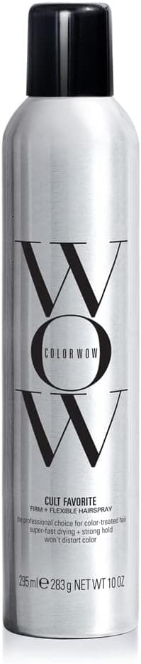 COLOR WOW Cult Favorite Firm + Flexible Hairspray | Strong Hold Hair Spray | Long-Lasting Flexible Hold & Frizz Control | For Color-Treated Hair | Non-Stiff Fast-Drying Formula | 250ml على Amazon.ae - متتبع الأسعار