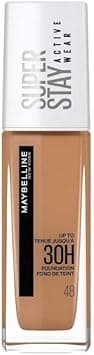 MAYBELLINE New York Super Stay Active Wear, waterproof foundation with high coverage, long-lasting facial make-up, colour: No. 48 Sun Beige, (Medium to Dark), 1 x 30 ml on Amazon.ae - Price Tracker