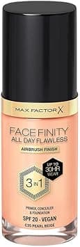 Max Factor Max Factor Facefinity All Day Flawless 3 In 1 Foundation, Shade 35 Pearl Beige, 35 Pearl Beige, 30 ml on Amazon.ae - Price Tracker