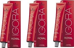 Schwarzkopf - Igora Royal Permanent Hair Colour 7.0 Blonde - Pack of 3 - Best Deal Finder