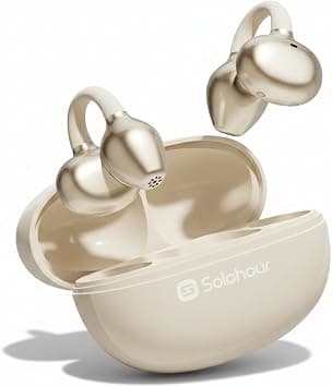 ST7 Earbuds, Bluetooth 6.0 Earphones, Wireless Ear Buds with Directional Audio Leakage Protection, Zero Lag Single Earbud, Ergonomic Clip-On Stable Fit, Premium Plated Elegant Texture - Beige - Amazon.ae Price Tracker